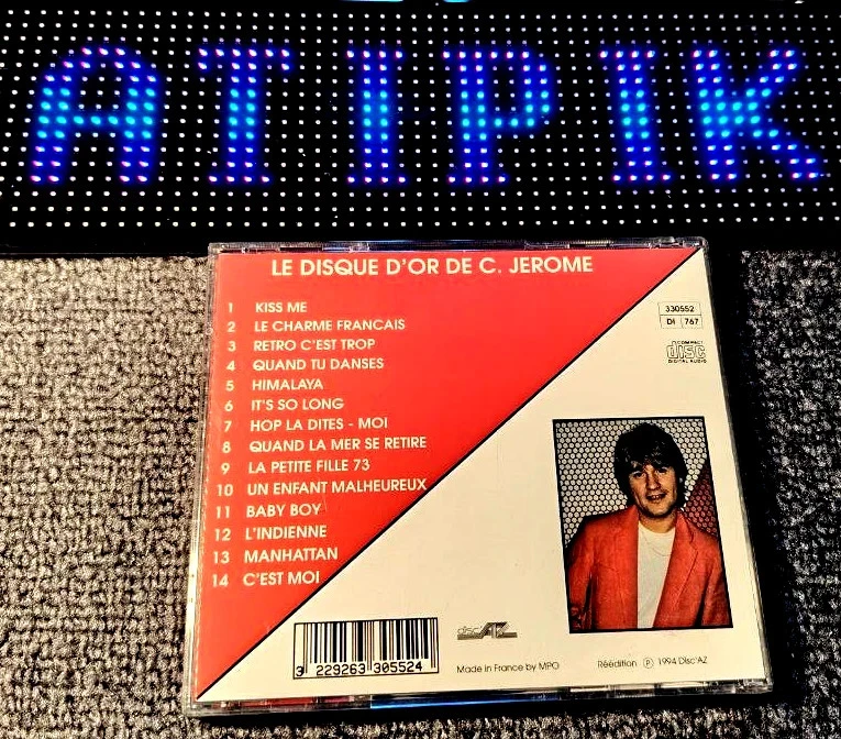 🥇 C. Jérôme - O Disco De Ouro - CD 14 Sucessos - Kiss Me - Disc AZ 1994 – photo 2